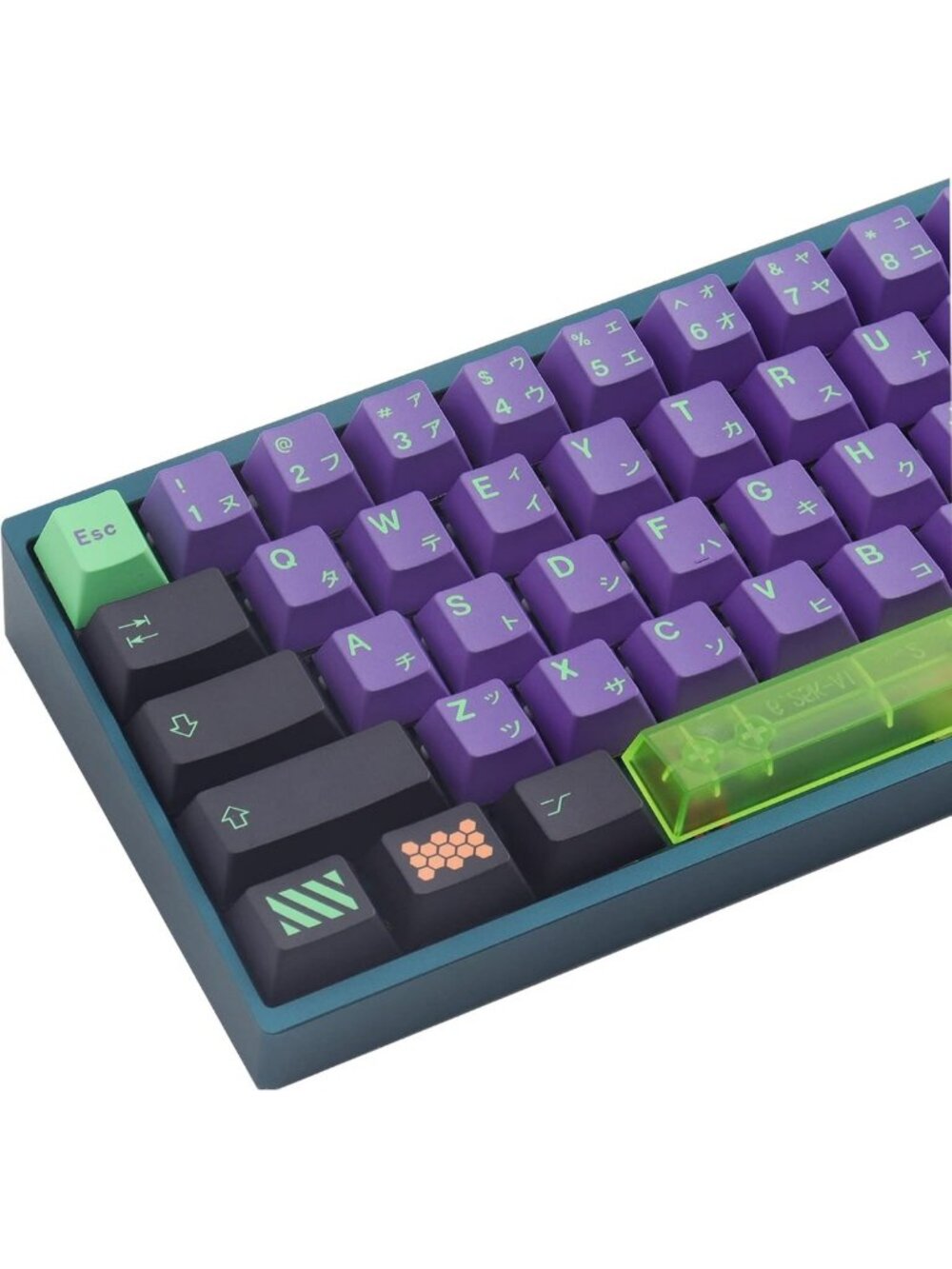 135 Key Mecha Dye Sublimation Keycap Set - Cherry Profile, 7U Clear Spacebar for